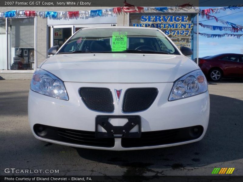 Ivory White / Ebony 2007 Pontiac G6 GT Coupe