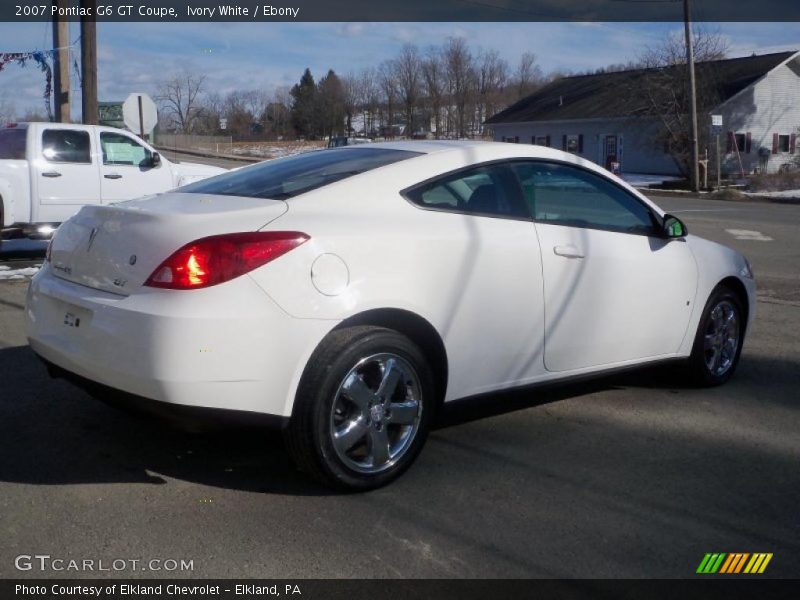 Ivory White / Ebony 2007 Pontiac G6 GT Coupe