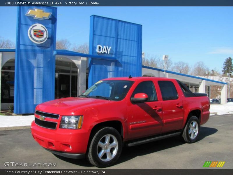 Victory Red / Ebony 2008 Chevrolet Avalanche LT 4x4