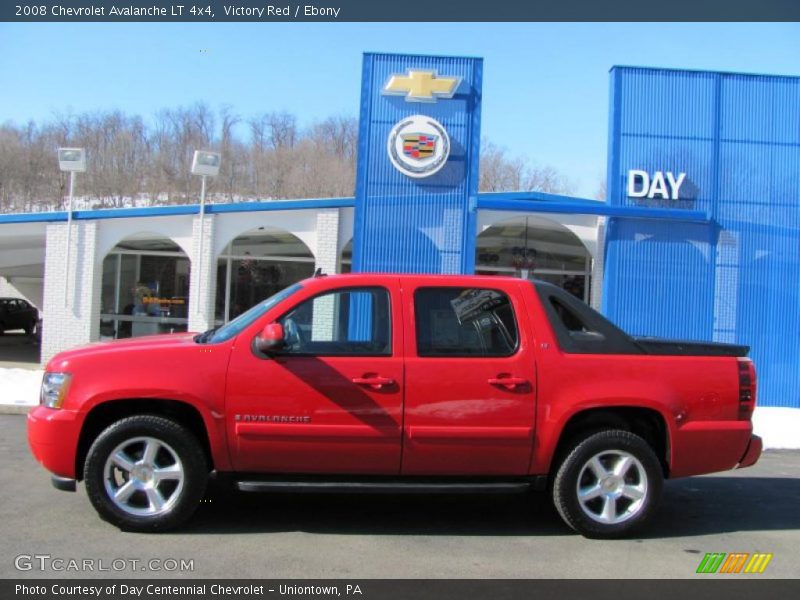 Victory Red / Ebony 2008 Chevrolet Avalanche LT 4x4