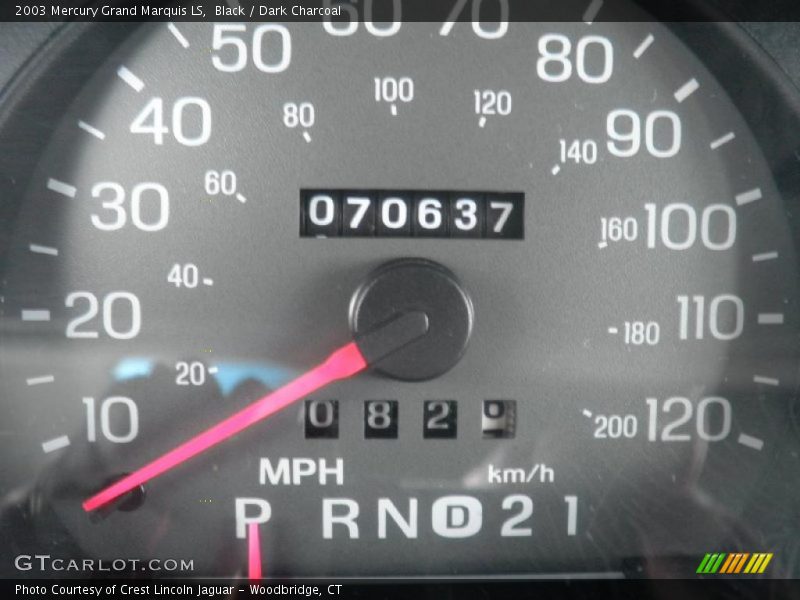 Black / Dark Charcoal 2003 Mercury Grand Marquis LS