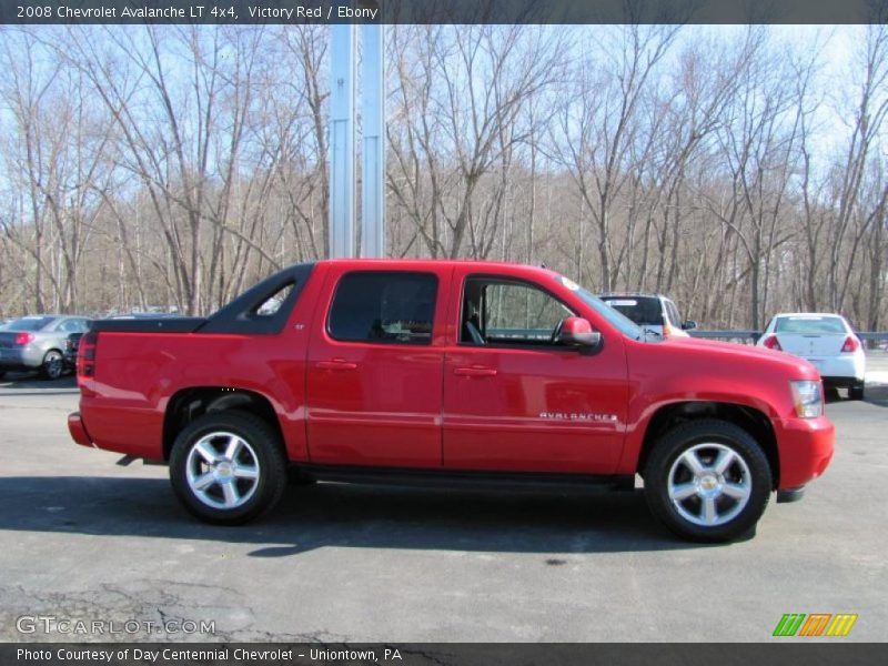 Victory Red / Ebony 2008 Chevrolet Avalanche LT 4x4