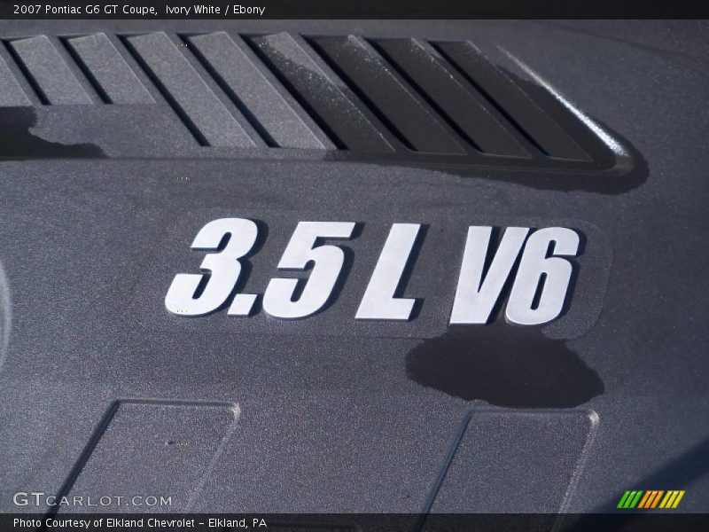 Ivory White / Ebony 2007 Pontiac G6 GT Coupe
