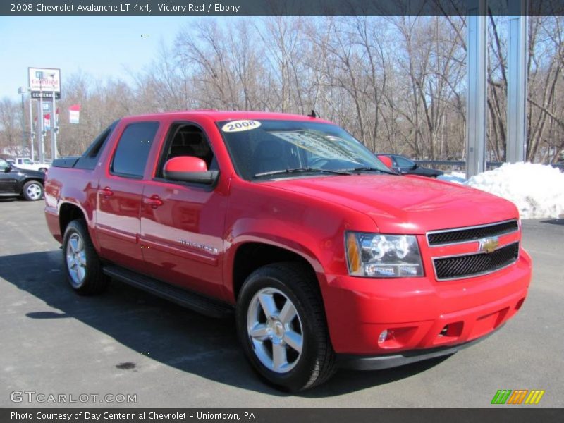 Victory Red / Ebony 2008 Chevrolet Avalanche LT 4x4