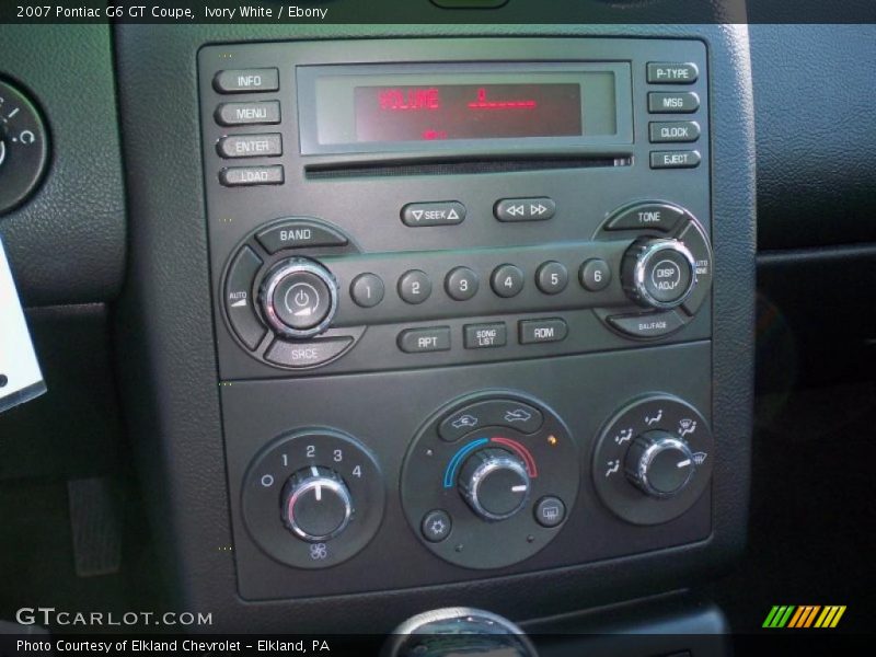 Ivory White / Ebony 2007 Pontiac G6 GT Coupe
