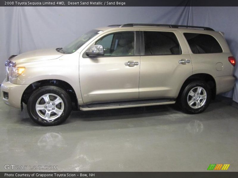 Desert Sand Metallic / Sand Beige 2008 Toyota Sequoia Limited 4WD