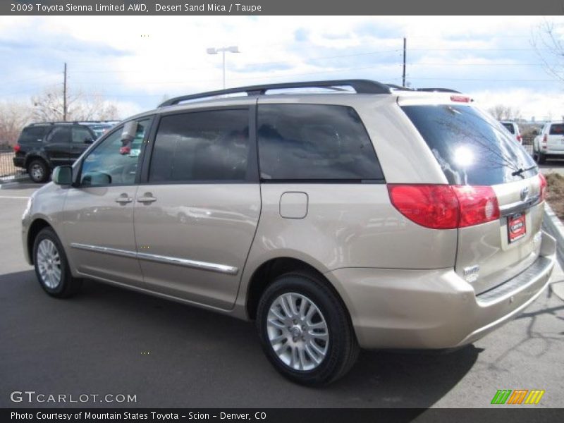 Desert Sand Mica / Taupe 2009 Toyota Sienna Limited AWD