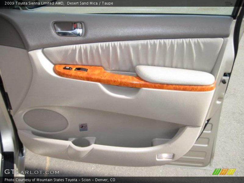 Desert Sand Mica / Taupe 2009 Toyota Sienna Limited AWD
