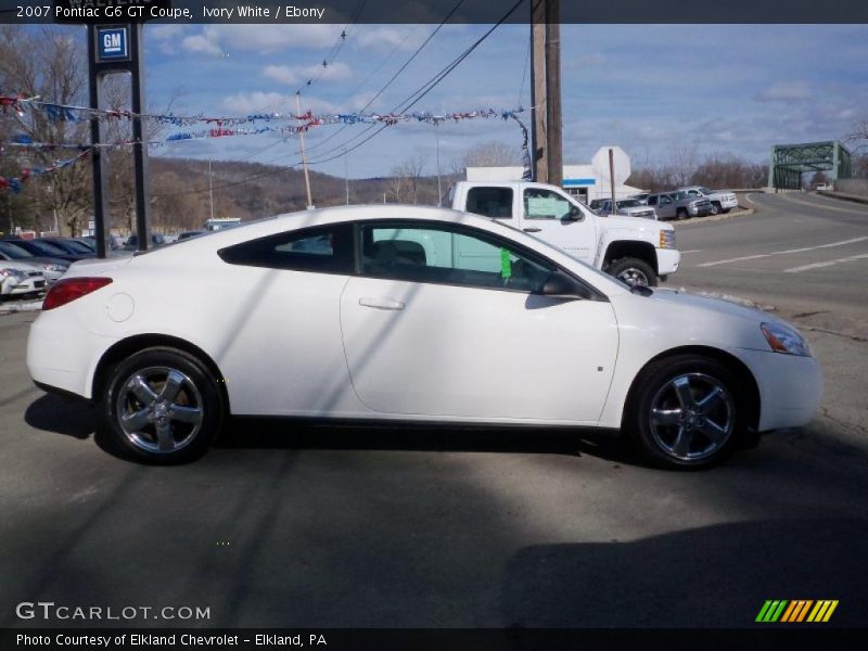 Ivory White / Ebony 2007 Pontiac G6 GT Coupe