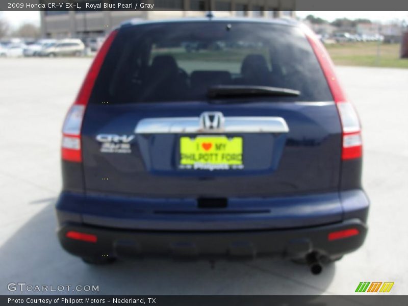 Royal Blue Pearl / Gray 2009 Honda CR-V EX-L