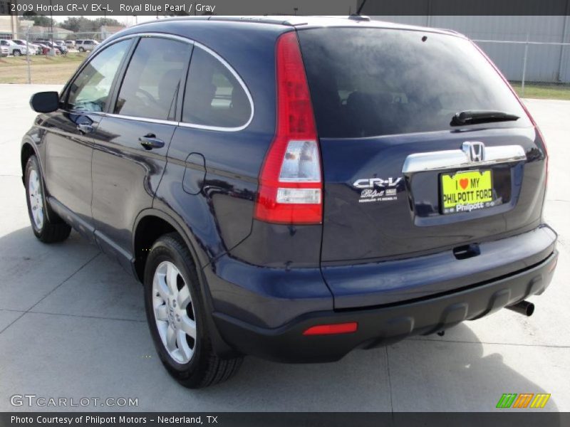 Royal Blue Pearl / Gray 2009 Honda CR-V EX-L