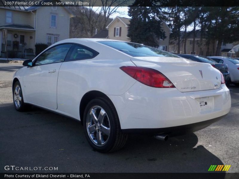 Ivory White / Ebony 2007 Pontiac G6 GT Coupe
