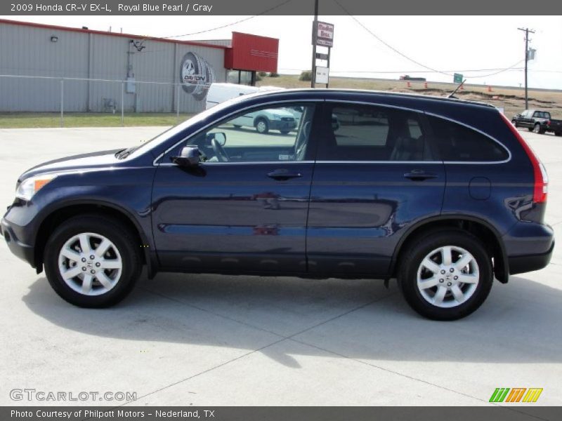 Royal Blue Pearl / Gray 2009 Honda CR-V EX-L