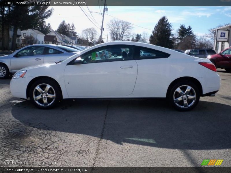 Ivory White / Ebony 2007 Pontiac G6 GT Coupe
