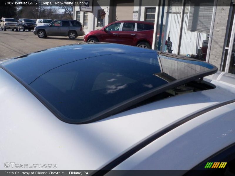 Ivory White / Ebony 2007 Pontiac G6 GT Coupe