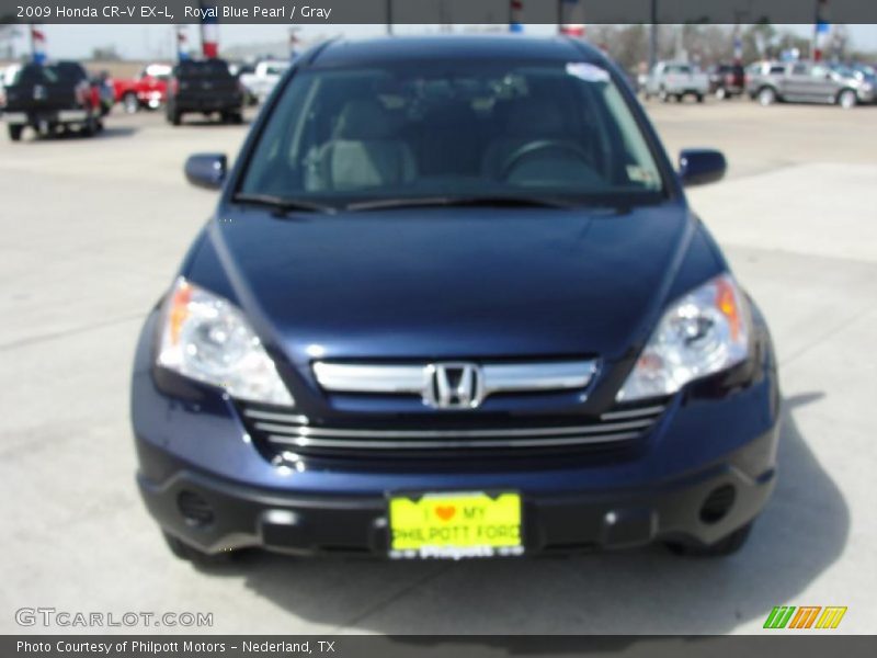 Royal Blue Pearl / Gray 2009 Honda CR-V EX-L