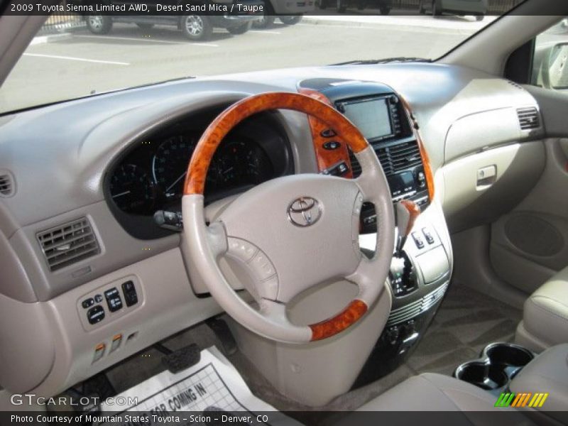Desert Sand Mica / Taupe 2009 Toyota Sienna Limited AWD