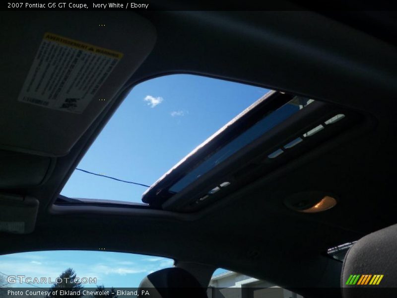 Ivory White / Ebony 2007 Pontiac G6 GT Coupe