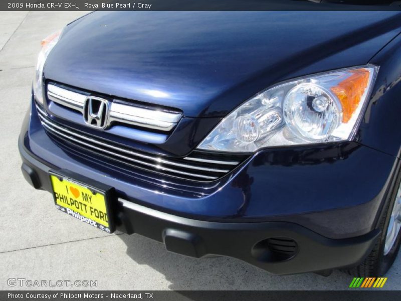 Royal Blue Pearl / Gray 2009 Honda CR-V EX-L