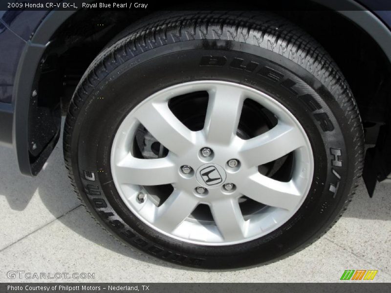Royal Blue Pearl / Gray 2009 Honda CR-V EX-L
