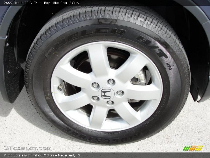 Royal Blue Pearl / Gray 2009 Honda CR-V EX-L