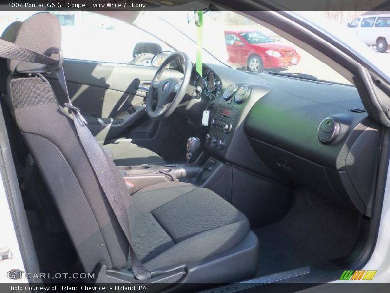 Ivory White / Ebony 2007 Pontiac G6 GT Coupe