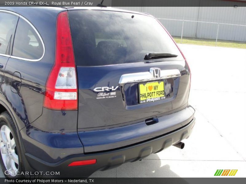 Royal Blue Pearl / Gray 2009 Honda CR-V EX-L