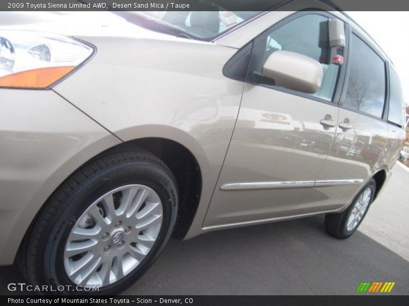 Desert Sand Mica / Taupe 2009 Toyota Sienna Limited AWD