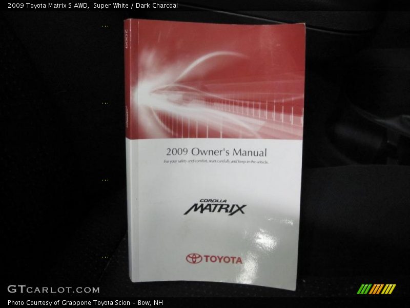 Super White / Dark Charcoal 2009 Toyota Matrix S AWD