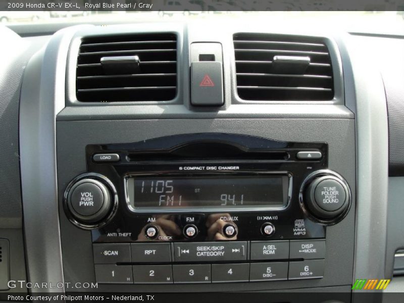 Royal Blue Pearl / Gray 2009 Honda CR-V EX-L
