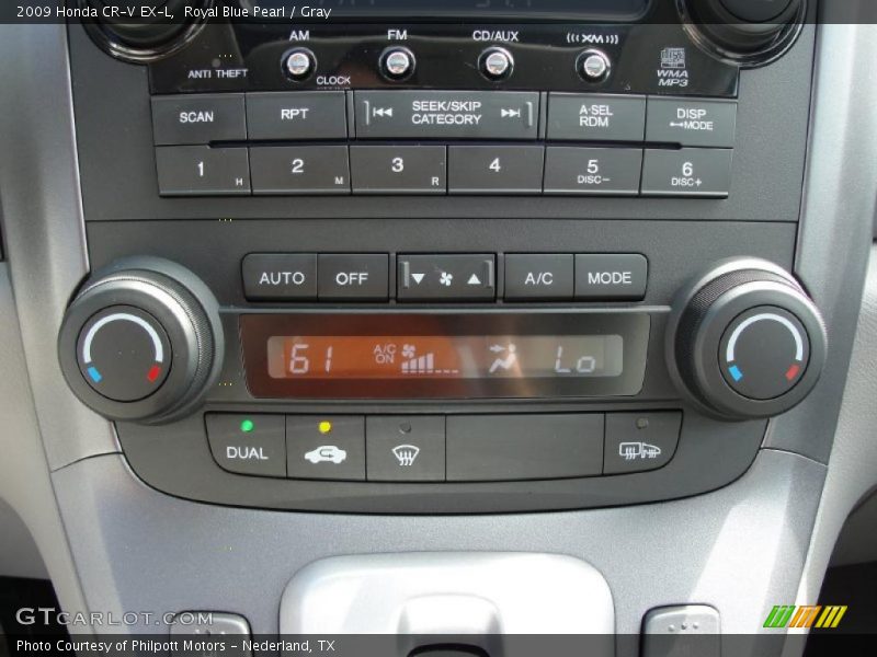 Royal Blue Pearl / Gray 2009 Honda CR-V EX-L