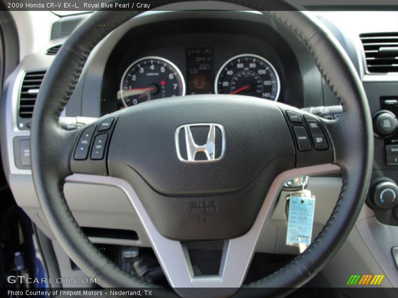 Royal Blue Pearl / Gray 2009 Honda CR-V EX-L