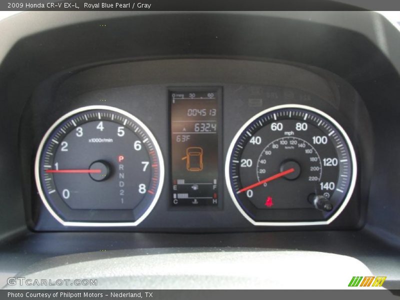 Royal Blue Pearl / Gray 2009 Honda CR-V EX-L