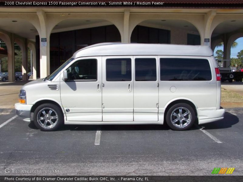 Summit White / Medium Pewter 2008 Chevrolet Express 1500 Passenger Conversion Van