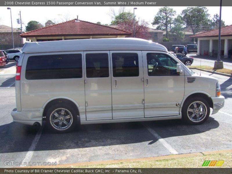 Summit White / Medium Pewter 2008 Chevrolet Express 1500 Passenger Conversion Van