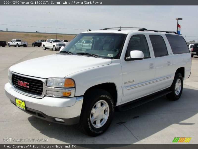 Summit White / Pewter/Dark Pewter 2004 GMC Yukon XL 1500 SLT