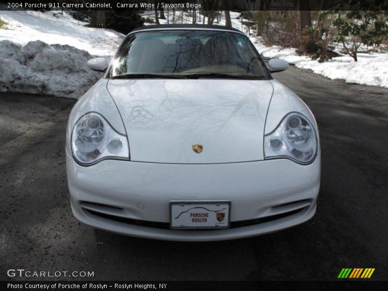 Carrara White / Savanna Beige 2004 Porsche 911 Carrera Cabriolet