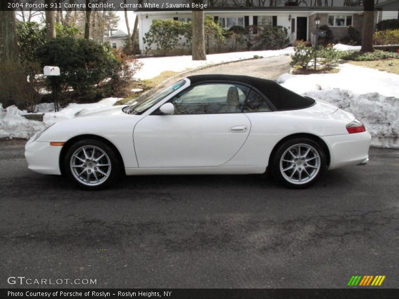 Carrara White / Savanna Beige 2004 Porsche 911 Carrera Cabriolet