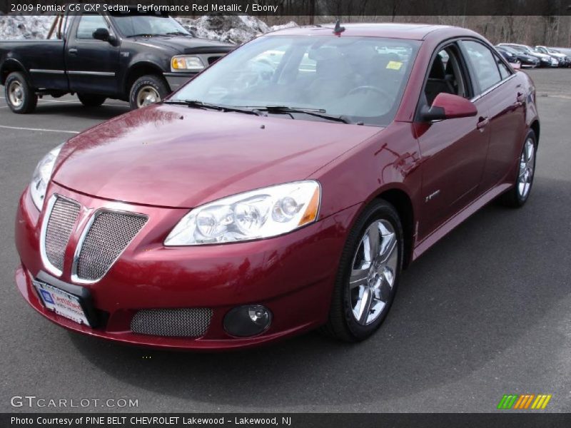 Performance Red Metallic / Ebony 2009 Pontiac G6 GXP Sedan