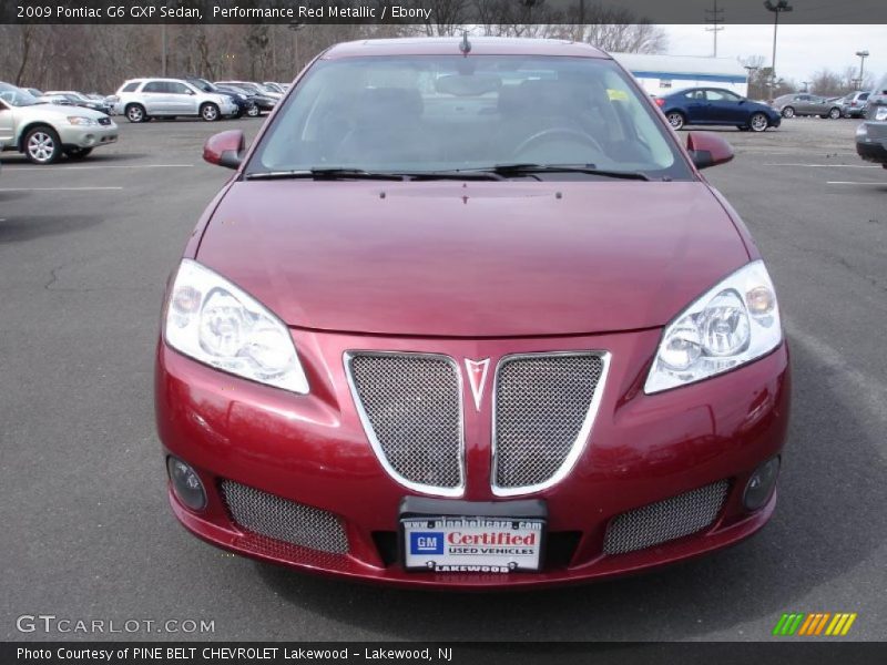 Performance Red Metallic / Ebony 2009 Pontiac G6 GXP Sedan