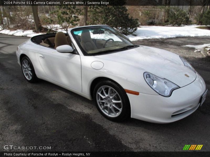 Carrara White / Savanna Beige 2004 Porsche 911 Carrera Cabriolet