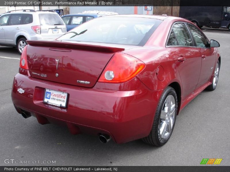 Performance Red Metallic / Ebony 2009 Pontiac G6 GXP Sedan