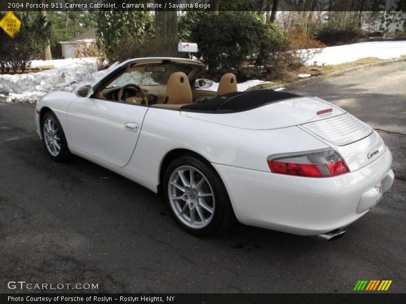 Carrara White / Savanna Beige 2004 Porsche 911 Carrera Cabriolet