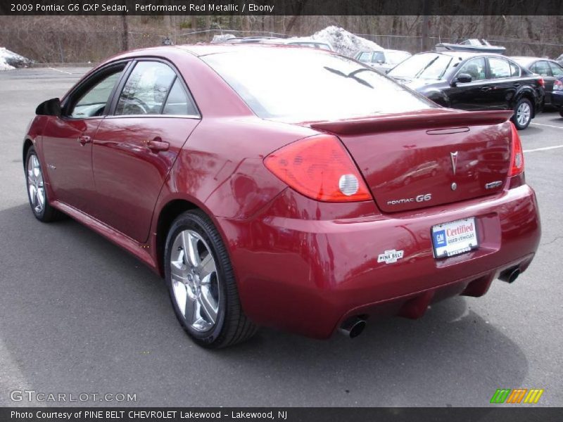 Performance Red Metallic / Ebony 2009 Pontiac G6 GXP Sedan