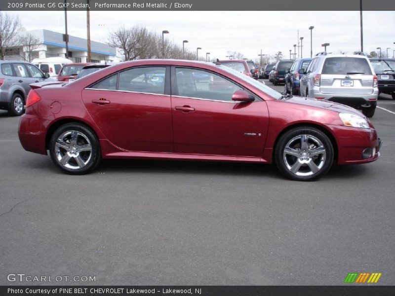 Performance Red Metallic / Ebony 2009 Pontiac G6 GXP Sedan