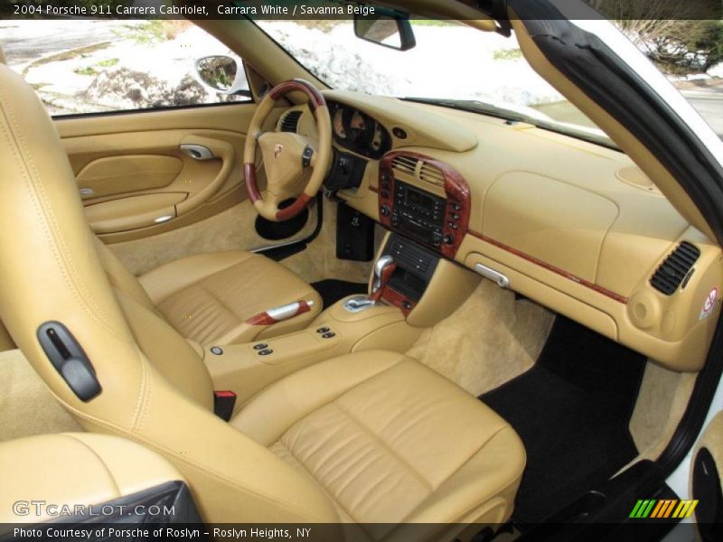 Carrara White / Savanna Beige 2004 Porsche 911 Carrera Cabriolet