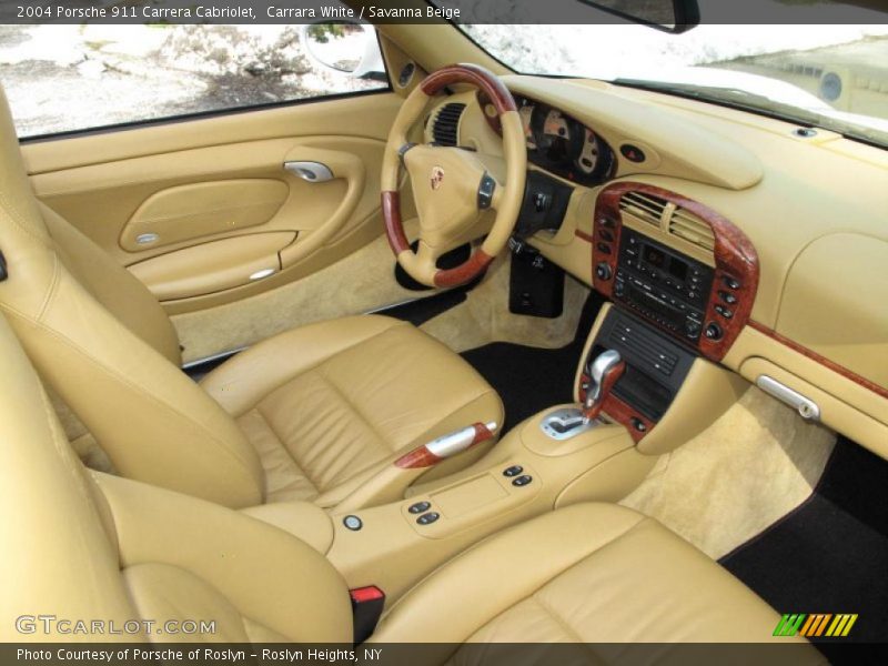 Carrara White / Savanna Beige 2004 Porsche 911 Carrera Cabriolet