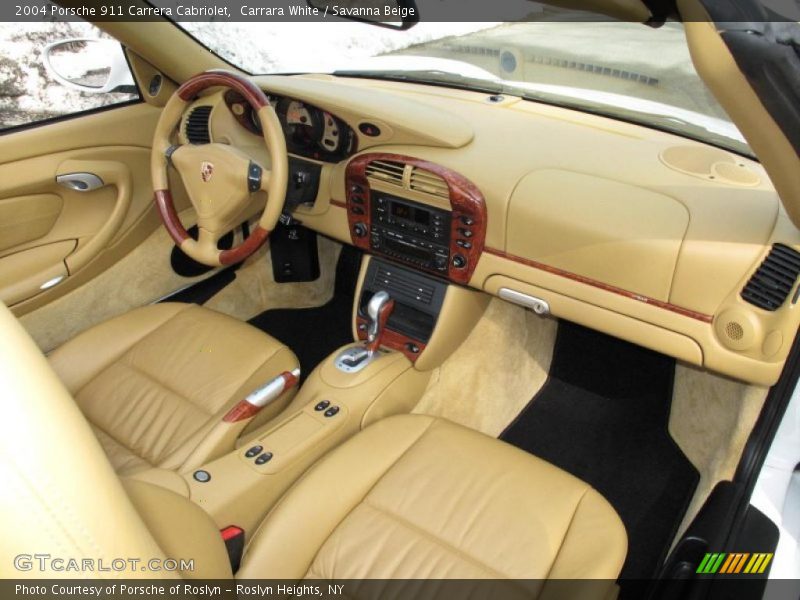 Carrara White / Savanna Beige 2004 Porsche 911 Carrera Cabriolet