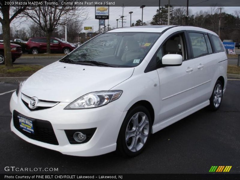 Crystal White Pearl Mica / Sand 2009 Mazda MAZDA5 Touring