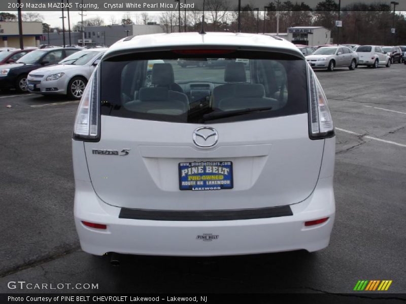 Crystal White Pearl Mica / Sand 2009 Mazda MAZDA5 Touring